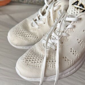 APL Women's White Knit Athletic Shoes